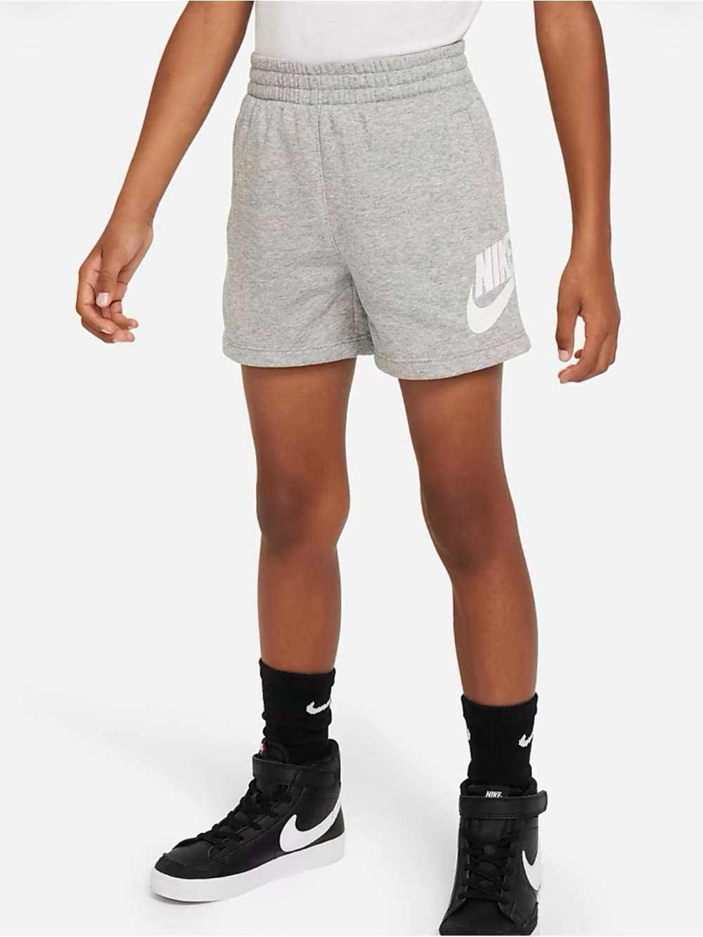 Nike sportswear Club little kids’ French Terry shorts grey